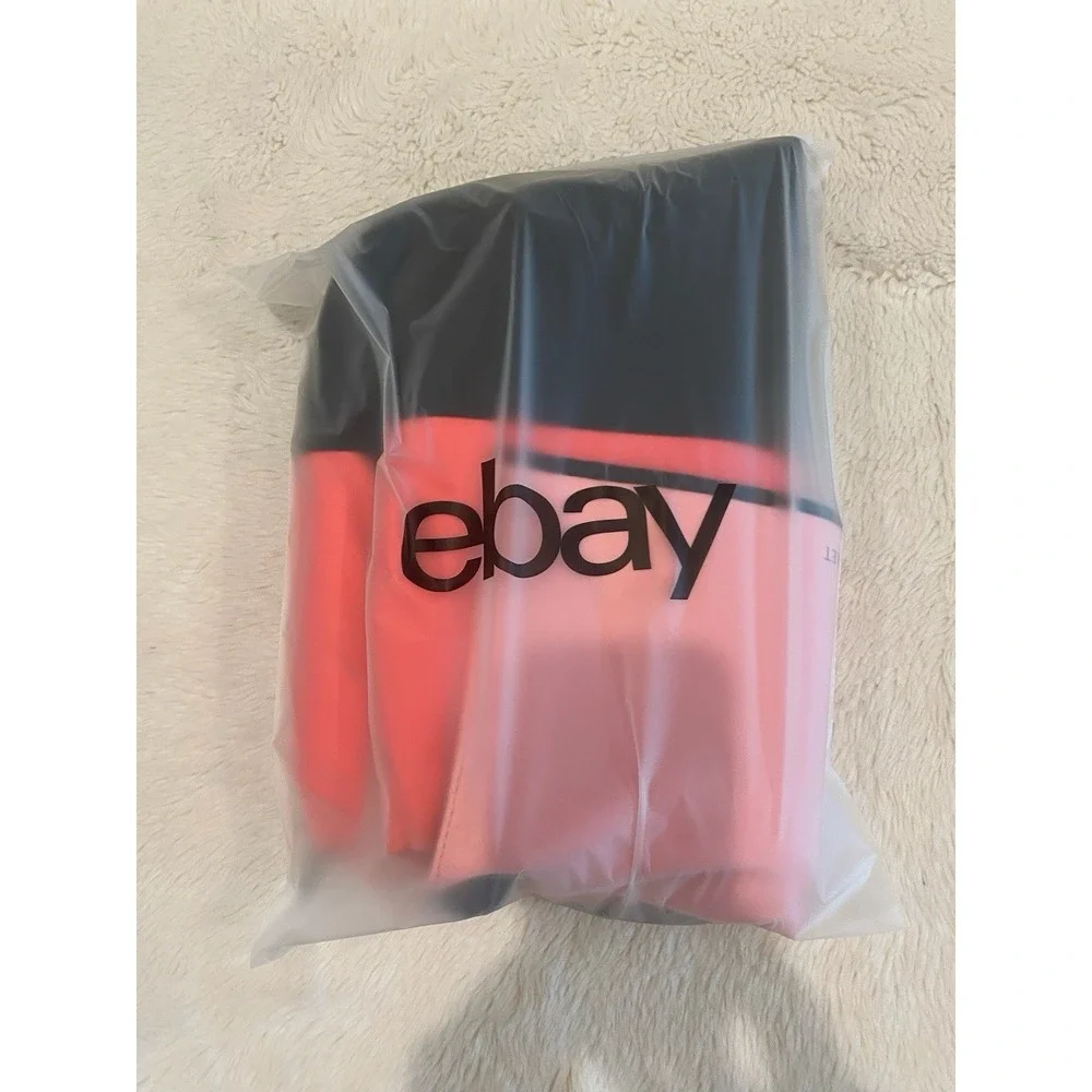 2016 Victoria's Secret Insulated Neoprene Cooler Tote Bag Black Pink Gently Used